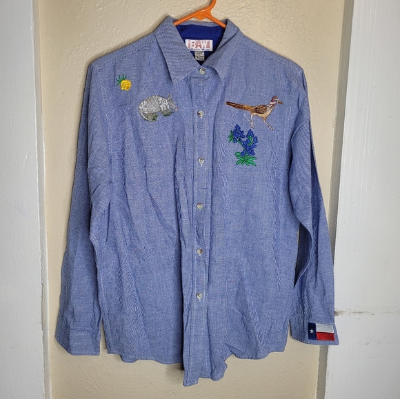 baw athletic wear Tops Vintage Texas Shirt Embroidery Details